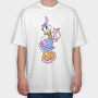 Cartoon Retro Daisy Duck 4, Tricou Oversize Barbati (Unisex)