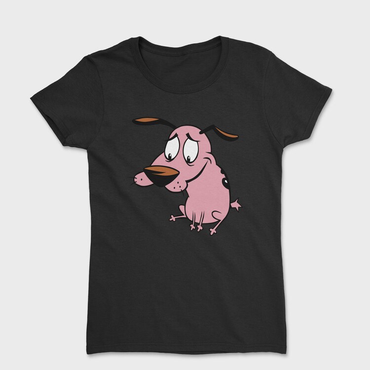 Cartoon Retro Courage the Cowardly Dog 4, Tricou Femei
