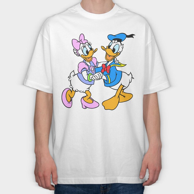 Cartoon Retro Disney 3, Tricou Oversize Barbati (Unisex)