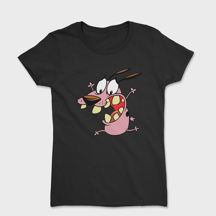 Cartoon Retro Courage the Cowardly Dog 3, Tricou Femei