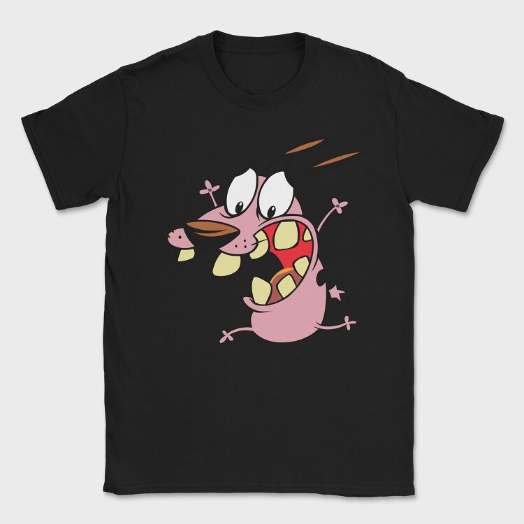 Cartoon Retro Courage the Cowardly Dog 3, Tricou Barbati (Unisex)
