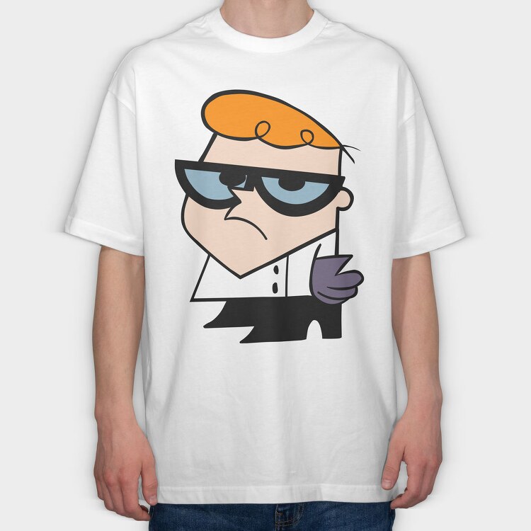 Cartoon Retro Dexter Laboratory 2, Tricou Oversize Barbati (Unisex)