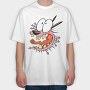 Cartoon Retro Courage the Cowardly Dog 2, Tricou Oversize Barbati (Unisex)