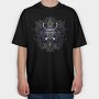 Psychedelic Trippy Dragon Dmt Rasta, Tricou Oversize Barbati (Unisex)