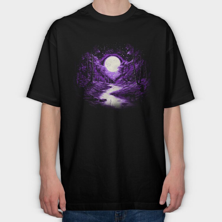 Purple River, Tricou Oversize Barbati (Unisex)
