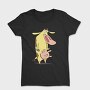 Cartoon Retro Cow and Chicken 2, Tricou Femei