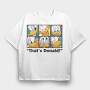 Cartoon Retro Donald Duck 1, Tricou Oversize Barbati (Unisex)