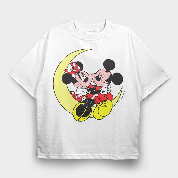 Cartoon Retro Disney 4, Tricou Oversize Barbati (Unisex)