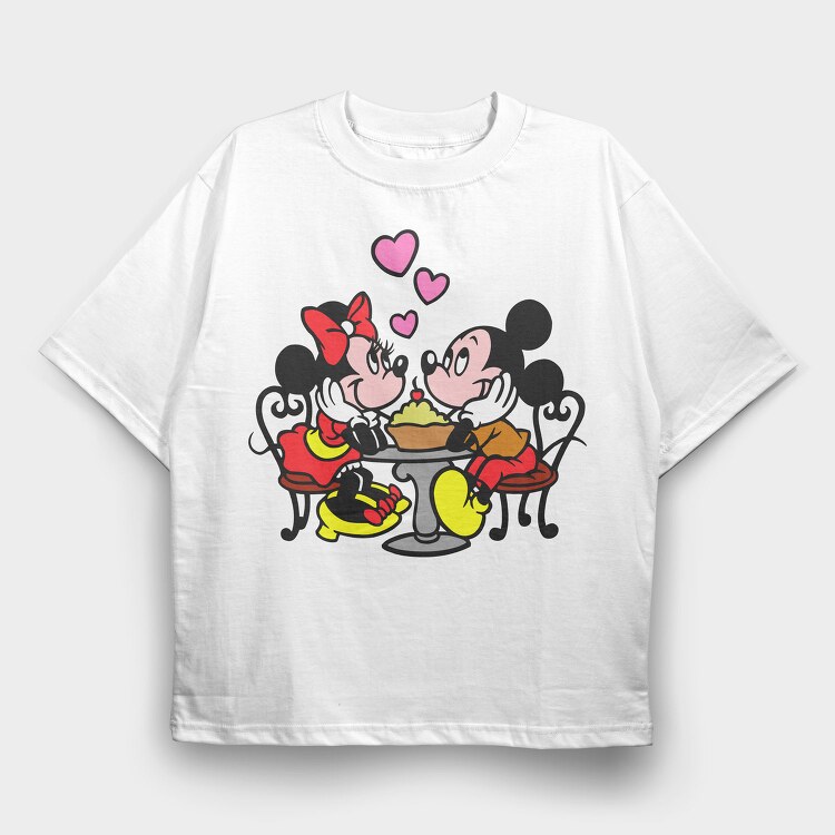 Cartoon Retro Disney 2, Tricou Oversize Barbati (Unisex)