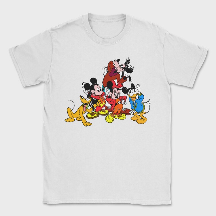 Cartoon Retro Disney 1, Tricou Barbati (Unisex)