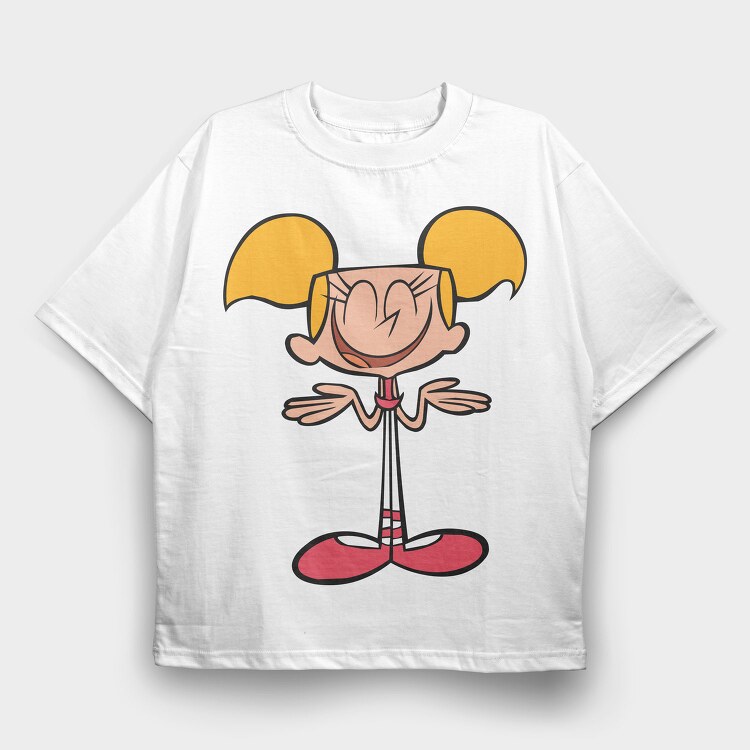 Cartoon Retro Dexter Laboratory 6, Tricou Oversize Barbati (Unisex)