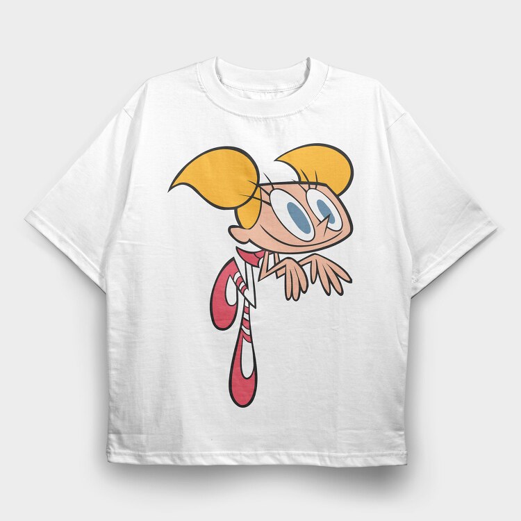 Cartoon Retro Dexter Laboratory 5, Tricou Oversize Barbati (Unisex)