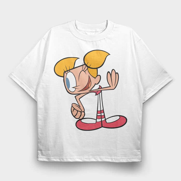 Cartoon Retro Dexter Laboratory 4, Tricou Oversize Barbati (Unisex)