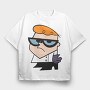 Cartoon Retro Dexter Laboratory 2, Tricou Oversize Barbati (Unisex)