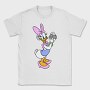 Cartoon Retro Daisy Duck 2, Tricou Barbati (Unisex)