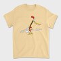 Cartoon Retro Cow and Chicken 4, Tricou Barbati (Unisex)