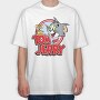 Cartoon Retro Caricaturas 32 1, Tricou Oversize Barbati (Unisex)
