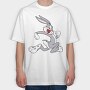 Cartoon Retro Bugs Bunny 1, Tricou Oversize Barbati (Unisex)