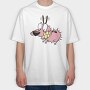 Cartoon Retro Courage the Cowardly Dog 1, Tricou Oversize Barbati (Unisex)