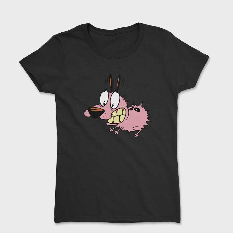 Cartoon Retro Courage the Cowardly Dog 1, Tricou Femei