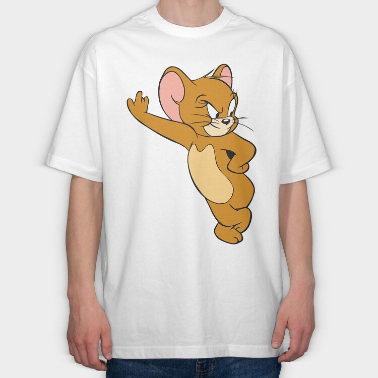 Cartoon Retro Caricaturas 32 6, Tricou Oversize Barbati (Unisex)