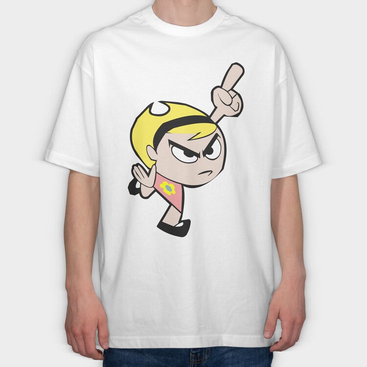 Cartoon Retro Billy and Mandy 5, Tricou Oversize Barbati (Unisex)