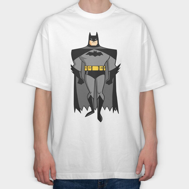 Cartoon Retro Batman 5, Tricou Oversize Barbati (Unisex)