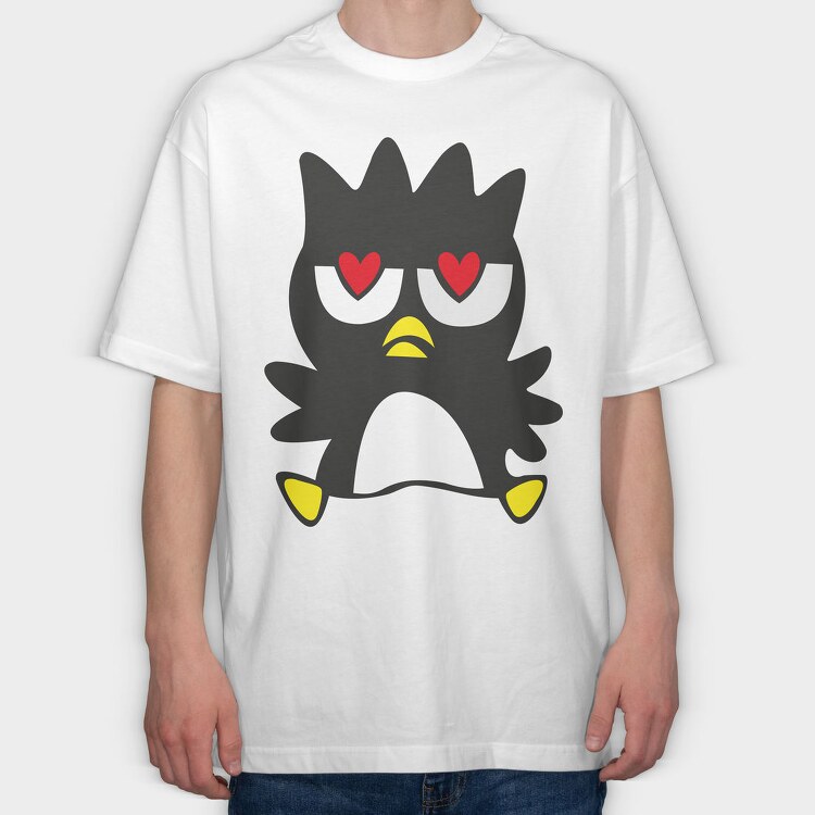 Cartoon Retro Badtz Maru 5, Tricou Oversize Barbati (Unisex)