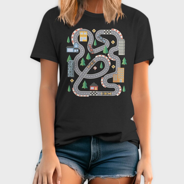 Race Track, Tricou Barbati (Unisex)