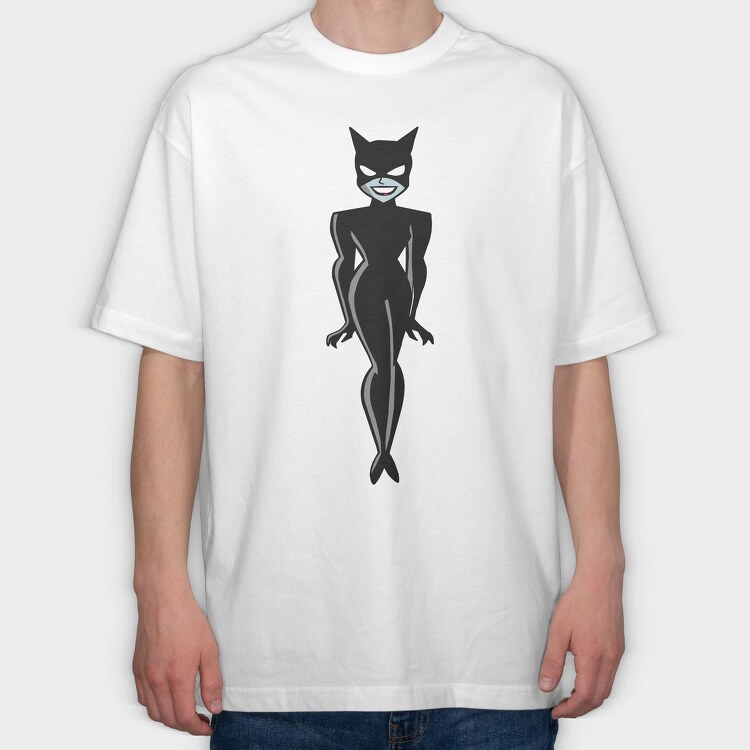 Cartoon Retro Batman 4, Tricou Oversize Barbati (Unisex)