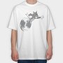Cartoon Retro Caricaturas 32 3, Tricou Oversize Barbati (Unisex)
