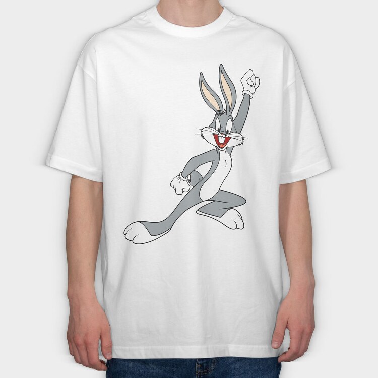 Cartoon Retro Bugs Bunny 3, Tricou Oversize Barbati (Unisex)