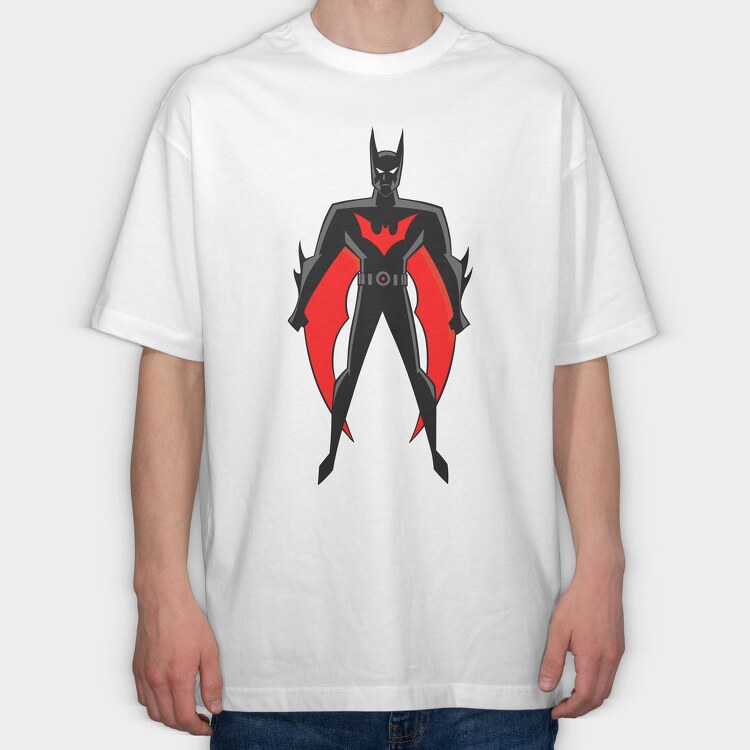 Cartoon Retro Batman 2, Tricou Oversize Barbati (Unisex)