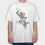 Cartoon Retro Caricaturas 32 2, Tricou Oversize Barbati (Unisex)