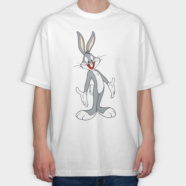 Cartoon Retro Bugs Bunny 2, Tricou Oversize Barbati (Unisex)