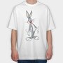 Cartoon Retro Bugs Bunny 2, Tricou Oversize Barbati (Unisex)