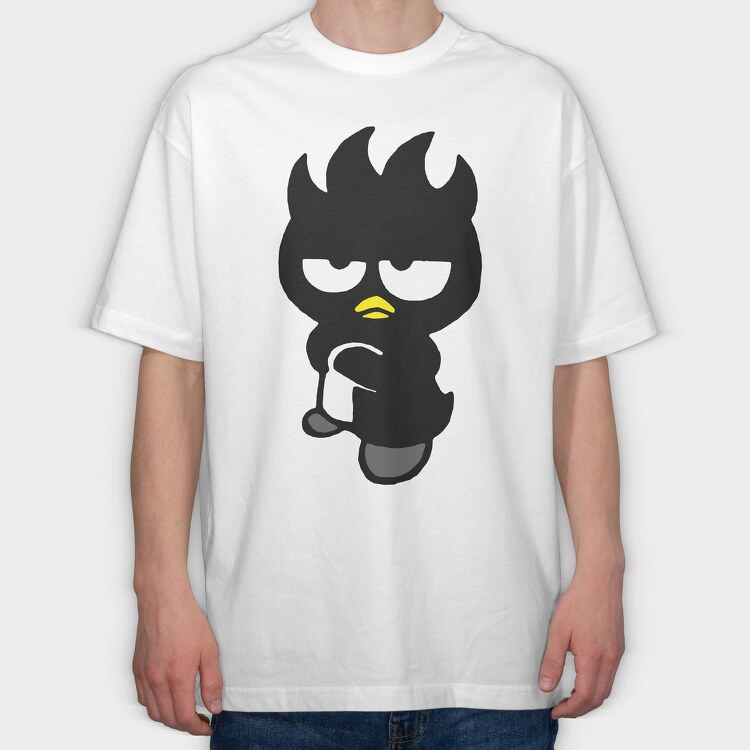 Cartoon Retro Badtz Maru 2, Tricou Oversize Barbati (Unisex)