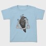 Raven On Nordic Symbol, Tricou Copii