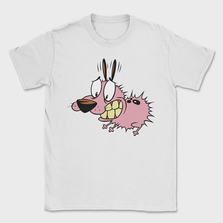 Cartoon Retro Courage the Cowardly Dog 1, Tricou Barbati (Unisex)