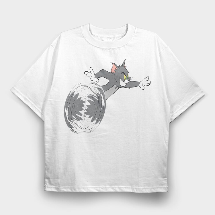 Cartoon Retro Caricaturas 32 3, Tricou Oversize Barbati (Unisex)