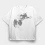 Cartoon Retro Caricaturas 32 3, Tricou Oversize Barbati (Unisex)
