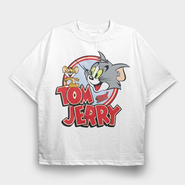 Cartoon Retro Caricaturas 32 1, Tricou Oversize Barbati (Unisex)