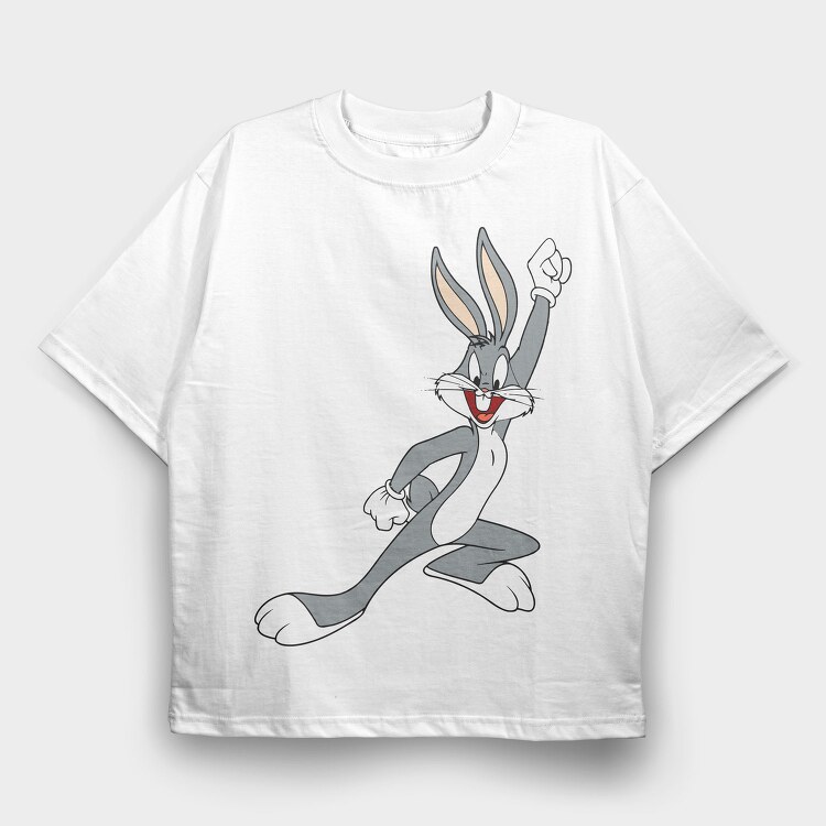Cartoon Retro Bugs Bunny 3, Tricou Oversize Barbati (Unisex)