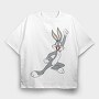 Cartoon Retro Bugs Bunny 3, Tricou Oversize Barbati (Unisex)