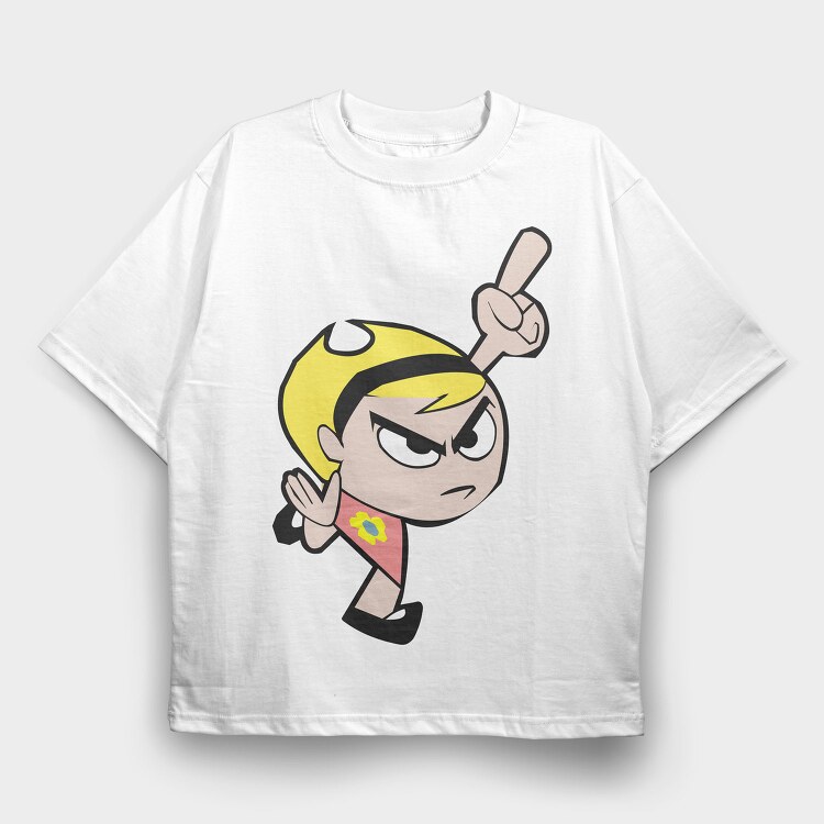Cartoon Retro Billy and Mandy 5, Tricou Oversize Barbati (Unisex)