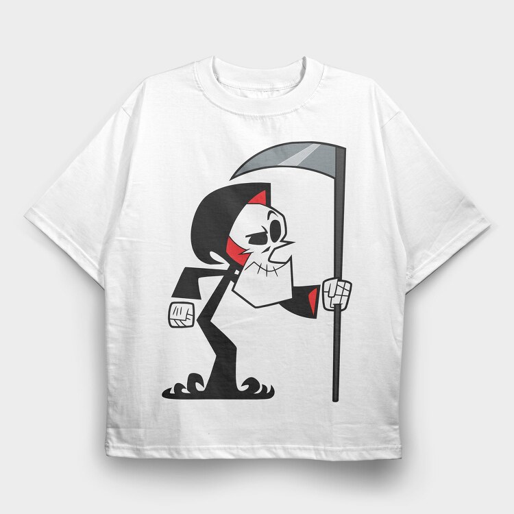 Cartoon Retro Billy and Mandy 3, Tricou Oversize Barbati (Unisex)