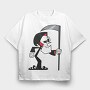 Cartoon Retro Billy and Mandy 3, Tricou Oversize Barbati (Unisex)