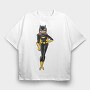 Cartoon Retro Batman 6, Tricou Oversize Barbati (Unisex)