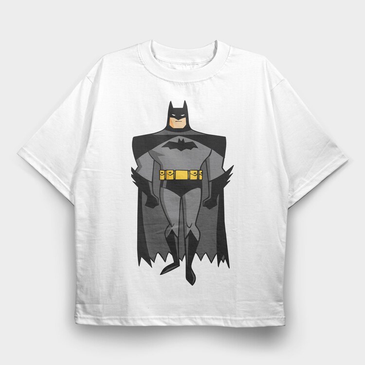 Cartoon Retro Batman 5, Tricou Oversize Barbati (Unisex)