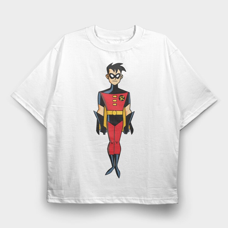 Cartoon Retro Batman 3, Tricou Oversize Barbati (Unisex)